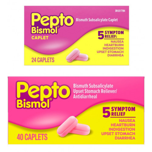 Viên hỗ trợ rối loạn tiêu hóa, đau bụng đầy hơi Pepto Bismol